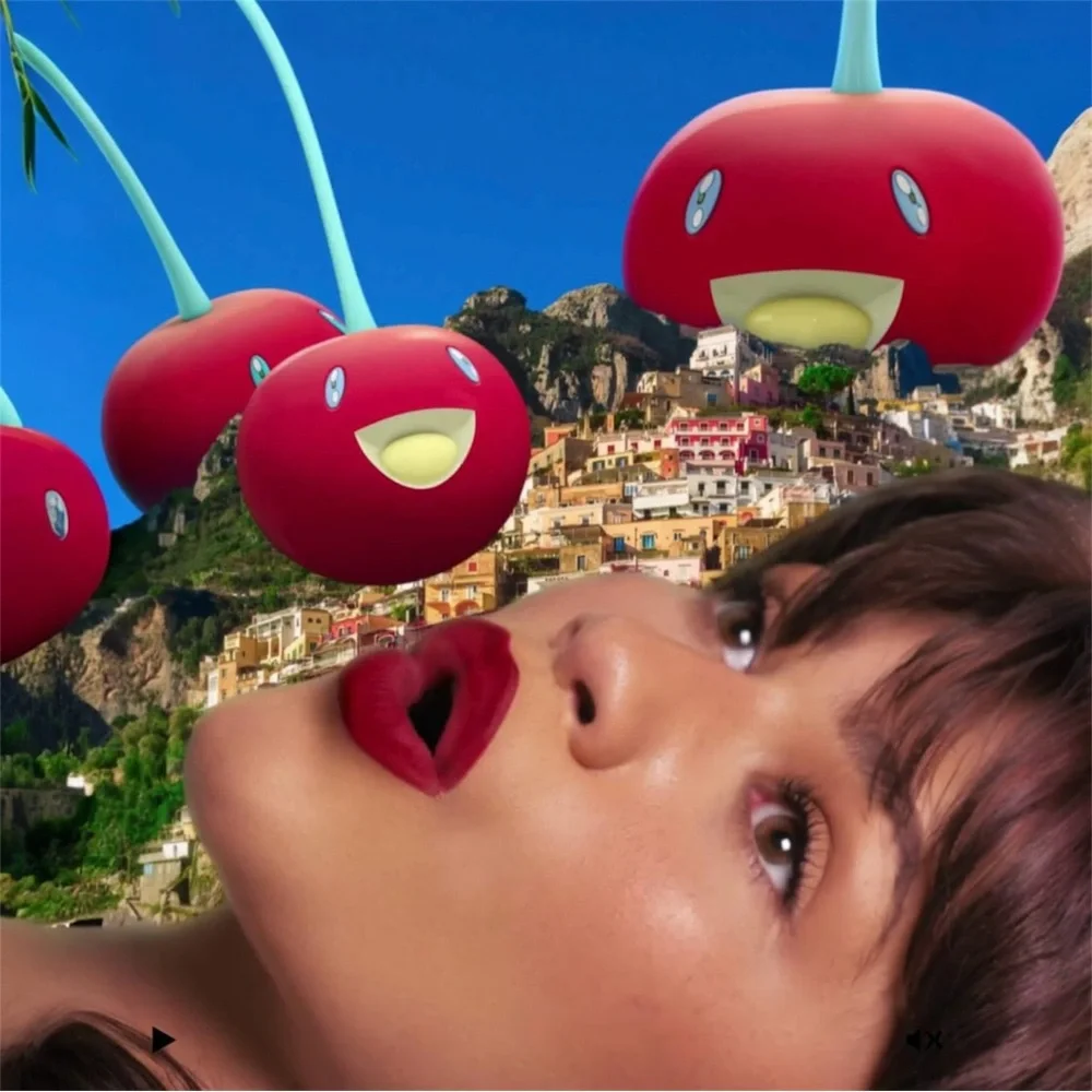 🆕🍒LV x MURAKAMI 20th Anniversary Commemorative Cherry Motif Box + White Ribbon
